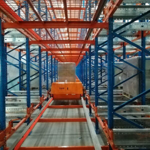 Kệ kho tự động xe con thoi Mẹ - Con