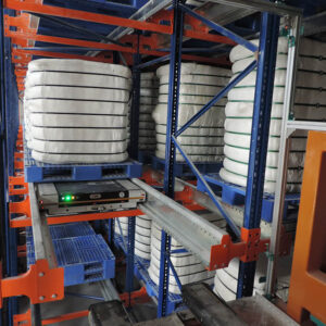 Hệ thống Kho Tự động Tích hợp Xe Cẩu Nâng Hạ và Robot shuttle